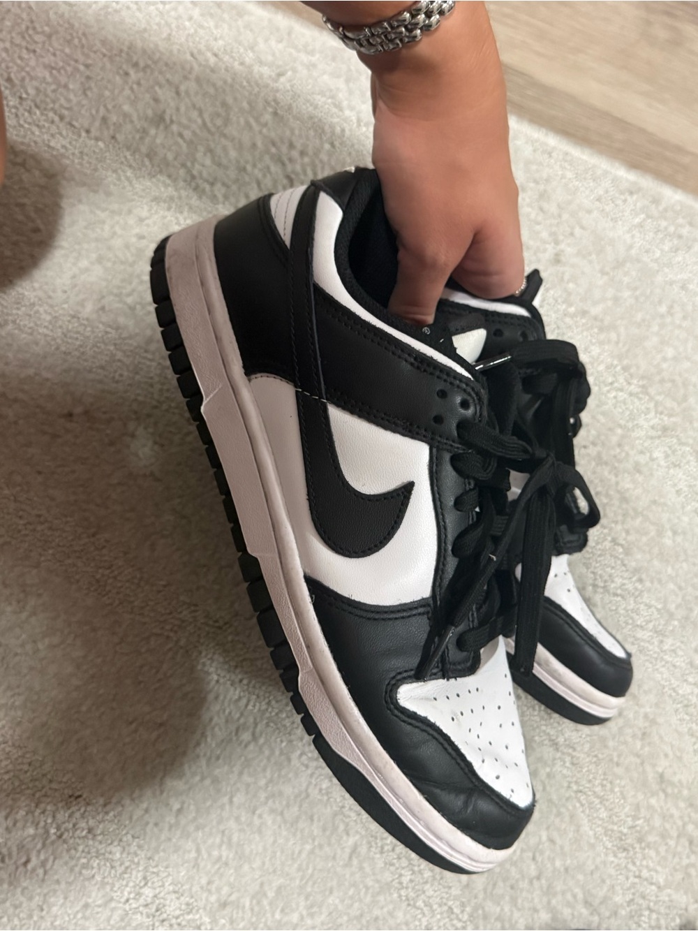 Nike Women’s Dunks Black/White Low-Top Sneakers